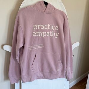 Oversized Pink Practice Empathy Hoodie